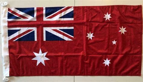 Heavy Duty Red Australian Flag 90 X 45cm Affordable Flags