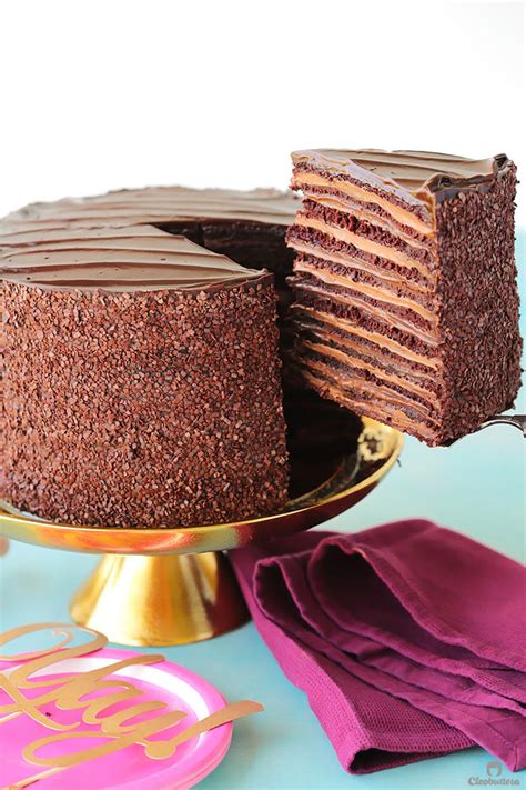 This sturdy round cake pan has a slightly corrugated bottom, which gives it a slight edge in the nonstick department. Epic 12 Layer Chocolate Cake | Cleobuttera
