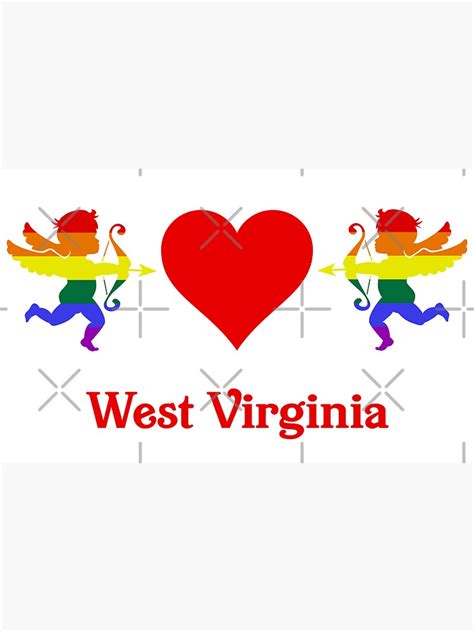 West Virginia Lgbt Pride Sticker For Sale By Magartes Redbubble