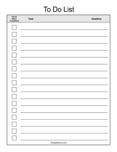 Checklist Template Word Free Download The Best Home School Guide