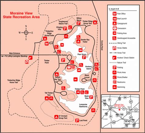Since 1975, moraine camplands has been the summer home for over 800 families. Moraine View State Park Illinois Site Map - Moraine View ...