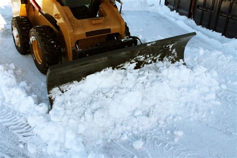 Skid Steer Snow Blade Attachment Plowing Guide