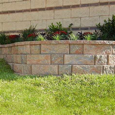 Pavestone Rockwall 4 In X 12 In Palomino Small Concrete Garden Wall