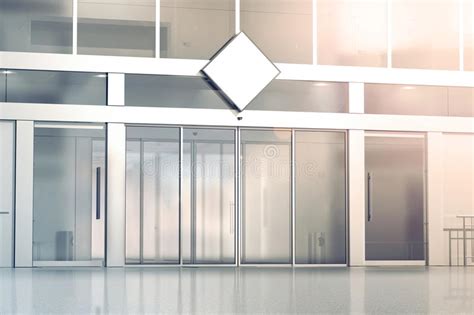 Today's free mockup is brought to you by mockup world hq, and it features a glass door/window sign for your creative designs. Blank White Rhombus Signage Mockup On The Store Stock ...