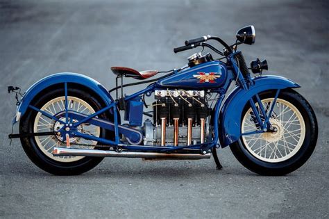 1931 Excelsior Henderson Kj Motorcycle Vintage Inline Four Cylinder Antique Motorcycles