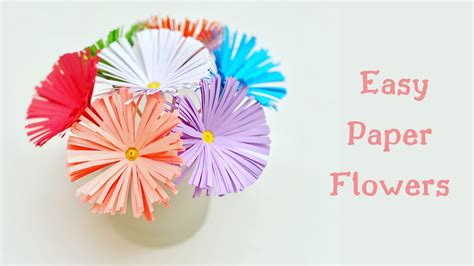 Making Flowers Out Of Paper How To Make Easy Paper Flower Diy Paper