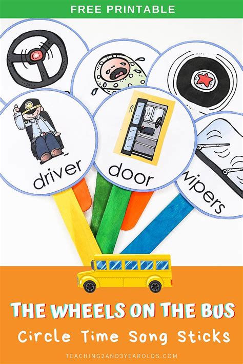 Wheels On The Bus Printables Printable Word Searches