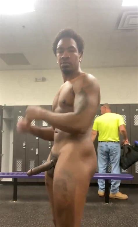 public showing off boner in locker room with…