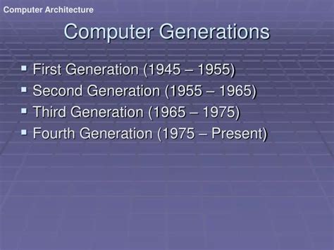 Ppt Computer Generations Powerpoint Presentation Free Download Id