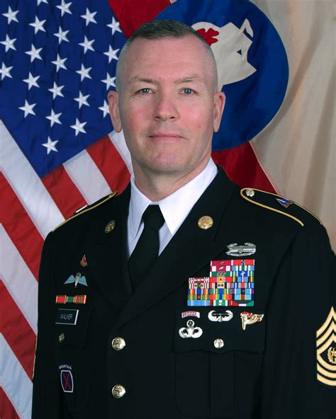 Command Sergeant Major Trevor C Walker Us Army South Sixth Army