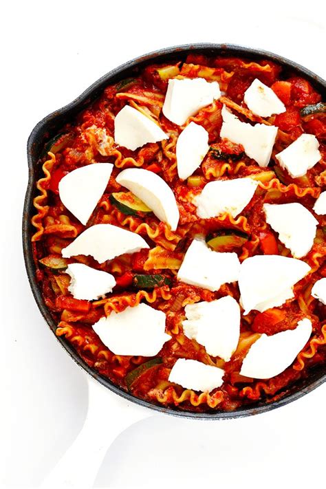 This Skillet Veggie Lasagna Is Super Easy To Make On The Stove And Can