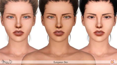 Missdaydreams Creations European Skin By Missdaydreams Sims 3