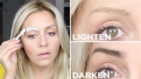 Diy How To Lighten Or Darken Your Eyebrows The Salon Method Youtube