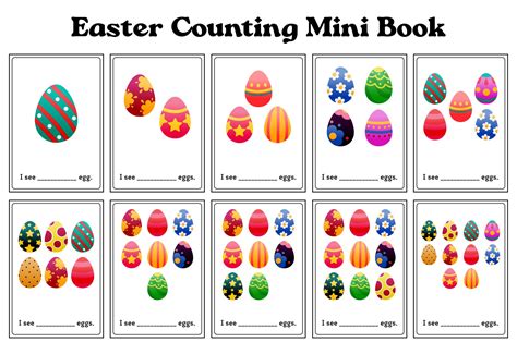 5 Best Images Of Preschool Easter Counting Printable Book Printable