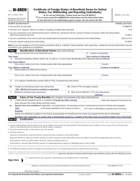 How To Fill Out The W 8ben Tax Form For Print On Demand Royalties