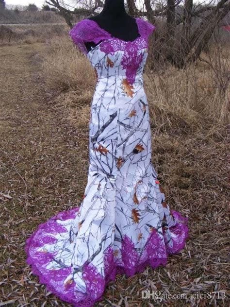 9 Purple Camo Wedding Dress Article Wedngid