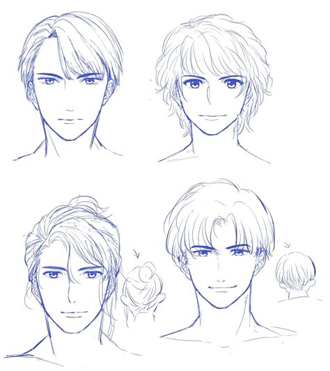 Male Face Drawing Tutorial How To Draw Anime Face Male Side Profile
