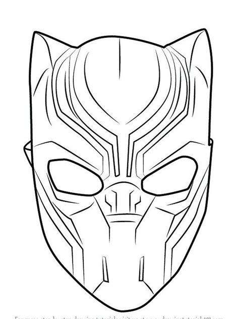 Black Panther Coloring Pages Printable Black Panther Drawing Marvel