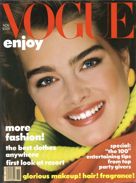 Brooke Shields By Avedon For Vogue November 1983 Brooke Shields