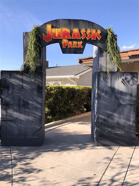 Jurassic Park Entrance Dino Fiesta De Dinosaurios Dinosaurios