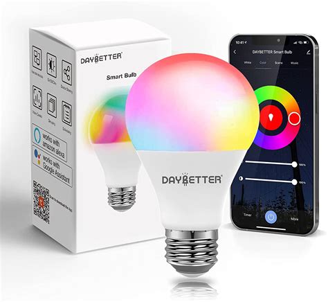 Daybetter Smart Light Bulb Wifi Color Changing Led Bulbs Compatible