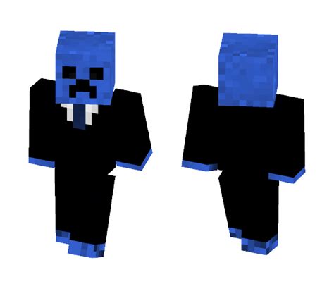 Get Blue Creeper Minecraft Skin For Free Superminecraftskins