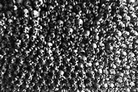 Wall Of Skulls By David R Burton Black And White Magazine For