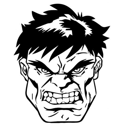 Incredible Hulk Face Coloring Page Pages For Kids Sketch Coloring Page