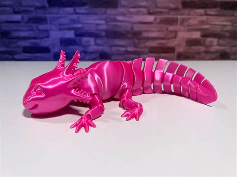 3d Printed Articulated Axolotl Stl For Download