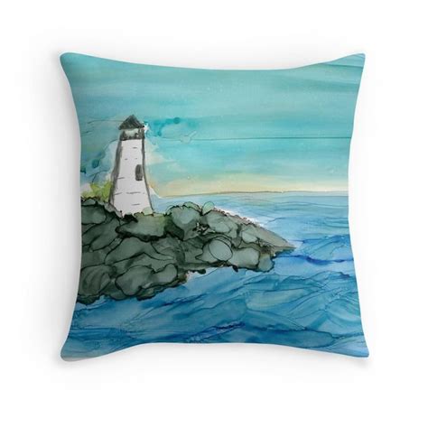 Lighthouse Throw Pillow By Lisafishleigh Throw Pillows Pillows
