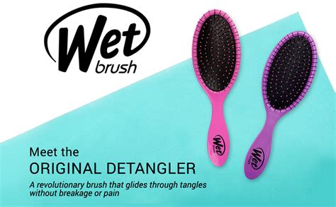 wet brush original and mini hair brush combo purple and pink exclusive ultra