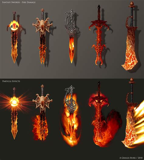 Artstation Weapon Concepts Fantasy Swords