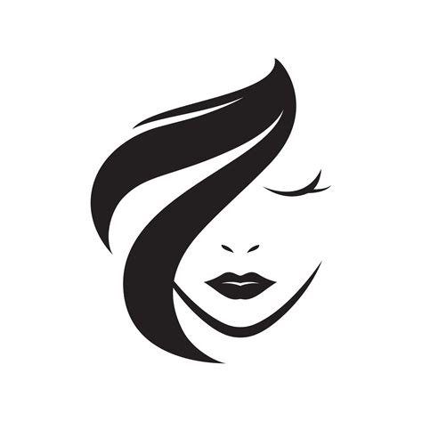 Hair Woman And Face Logo And Symbols 2459341 Vector Art At Vecteezy