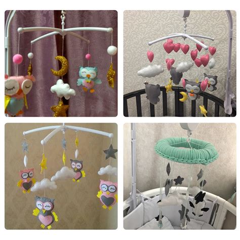 Small for big used this favorite craft supply for their diy mobile idea and it turned out quite magical. Baby Rattles Bracket Set DIY Hanging Baby Crib Mobile Bed Bell Toy Rotary Holder Arm Bracket ...