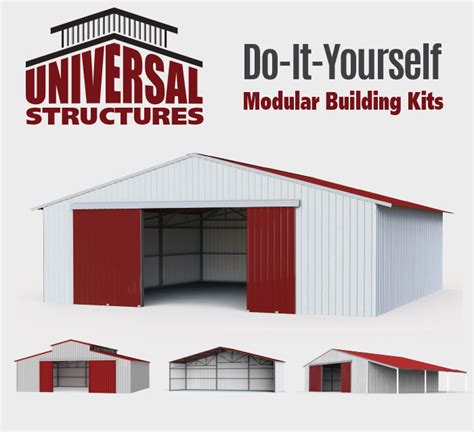 Want to build your own steel building? New Modular Building and Barn Kits from Universal Structures