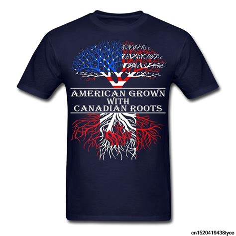 Gildan 2017 Fashion Hot Sell American Grown With Canadian Roots Mens T Shirt 100 Cotton O Neck