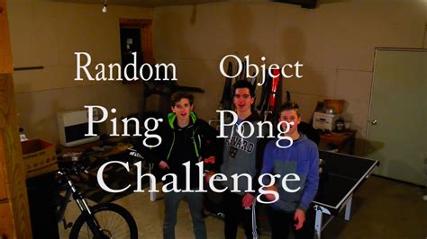 Burkalert Random Object Ping Pong Challenge Youtube