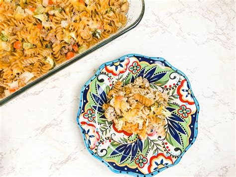 Simple Turkey Noodle Casserole Ground Or Leftover Turkey Aileen Cooks