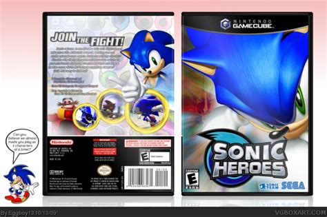 Sonic Heroes Gamecube Box Art Cover By Eggboy13