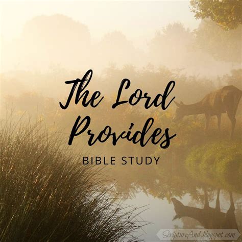 The Lord Provides Bible Study