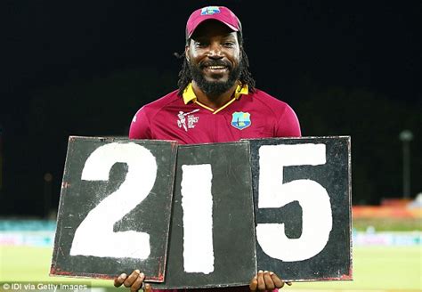 Chris Gayle Fires World Cup Record Double Century For West Indies Against Zimbabwe Daily Mail