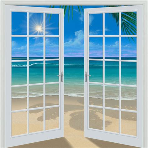 Doorway To Paradise 80 X 84 French Door Wall Mural Murals 101