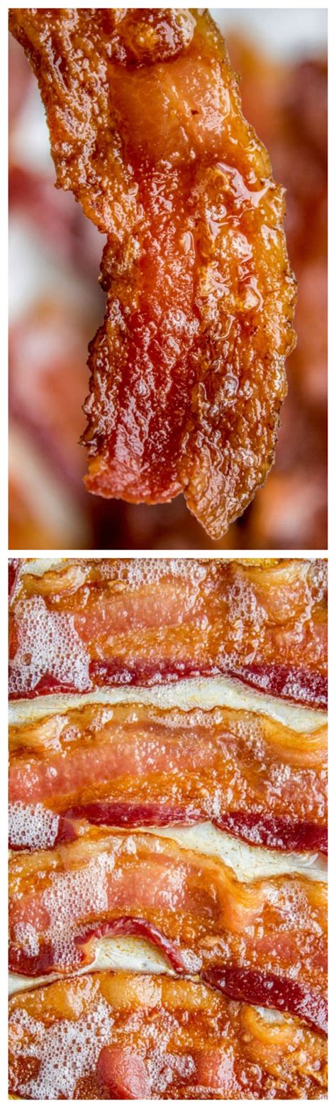 Mix together 1/3 cup maple syrup and ½ cup brown sugar. How to Bake Bacon in the Oven in 12 Minutes ~ It is SO ...