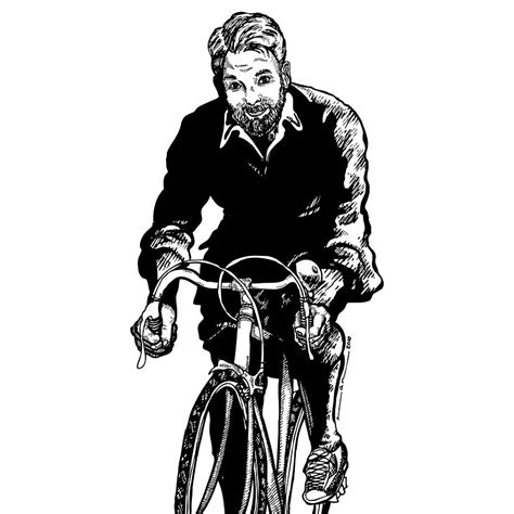 Bike Rider Drawing By Karl Addison Fine Art America