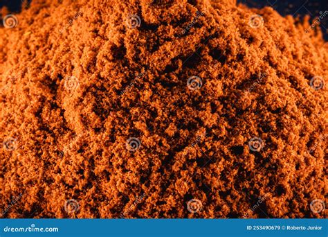 Red Pigment Texture Vermilion Red Powder Background Stock Image