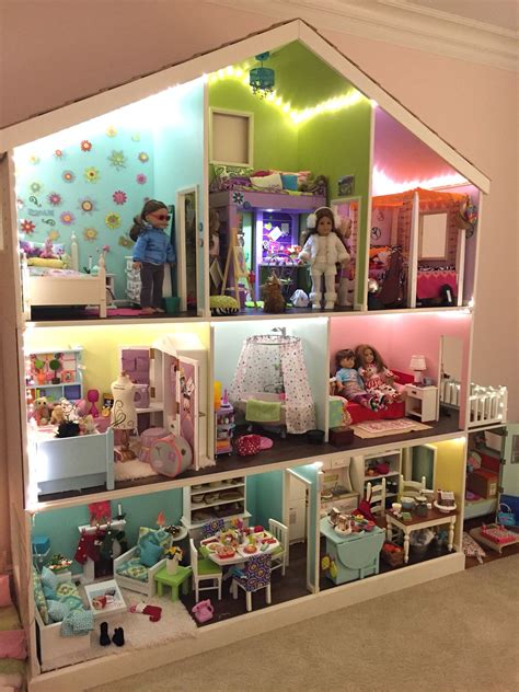American Girl 3 Story Dollhouse Doll House Plans American Doll House