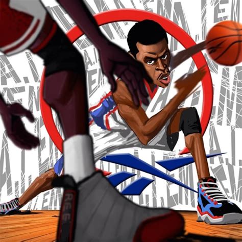 Allen Iverson Hitting Michael Jordan With The Crossover Art Hooped Up