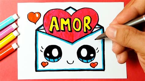 Como Desenhar Cartão Dia Dos Namorados Carta Kawaii Desenhos Bonitos