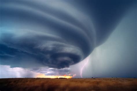 A Supercell Also Known As A Rotating Thunderstorm A Rare And