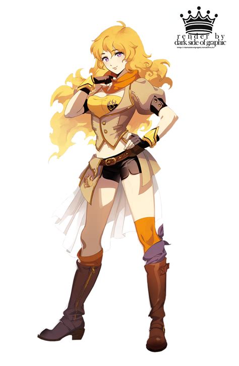 Render Rwby Yang Xiao Long By Darksideofgraphic On Deviantart